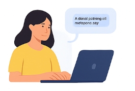 User typing text prompt into Nano Banana Page AI image generator